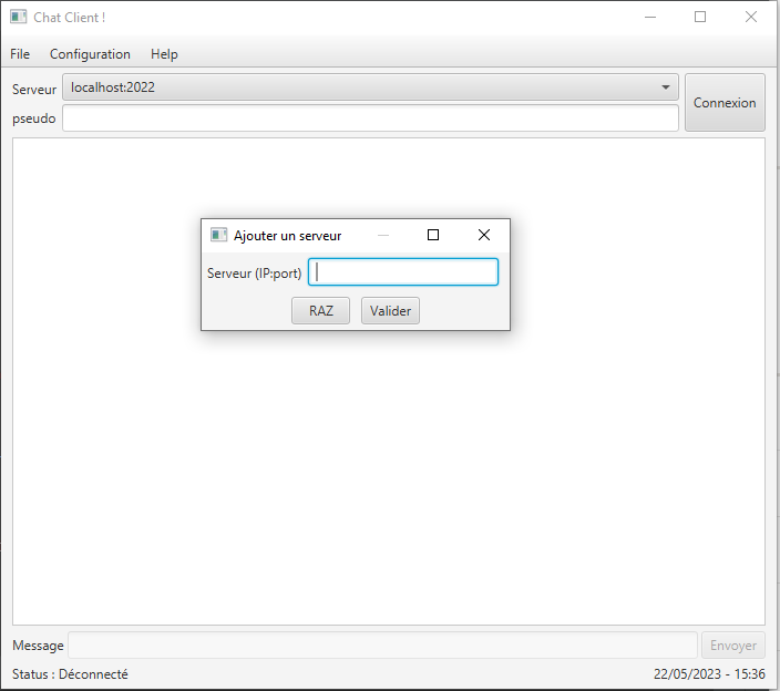 Application ChatRT complète